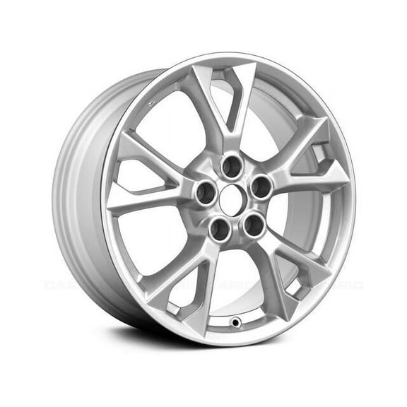 Aluminum Wheel - Silver - 18 x 8 Inch - 50mm Offset - 5 Spoke - 5 Lug - Compatible with 2012 - 2014 Nissan Maxima 2013