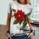 thumbnail image 5 of Tops de moda para mujer, divertidas camisetas informales holgadas con estampado, blusa, camisa estampada Fridja gope3311, 5 of 9