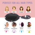 thumbnail image 7 of Dark Christmas Snowman Pattern Hair Brush,Girls Detangling Hair Brush,Glide Through Tangles with Ease for Wet & Dry Hair,8.8"X2.8", 7 of 7