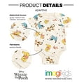 thumbnail image 3 of Disney Winnie the Pooh Piglet Tigger Eeyore Newborn Baby Boys G-Tube Adaptive Bodysuit White 0-6 Months, 3 of 5