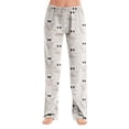 thumbnail image 2 of Garbnen Womens Halloween Pajama Pants Ghost Print Lounging Pants for Women Comfy Cute Elastic Waist Fall Winter Wide Leg Women's Sleep Pants Gray XXL, 2 of 7