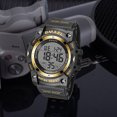 thumbnail image 2 of SMAEL Round Men Tactical Digital Watch 5ATM Waterproof TPU Strap Digital Sports Watch, 2 of 11