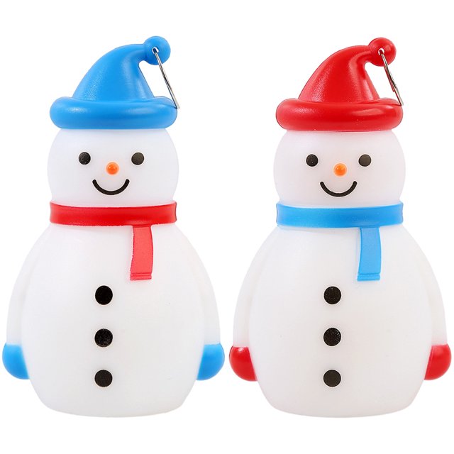 Lámparas LED de muñeco de nieve para escritorio, luz de muñeco de nieve de Navidad, fiesta de Navidad, estatuilla de muñeco de nieve, 2 uds.