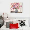 thumbnail image 4 of COMIO Modern Artwork Pink Flowers Canvas Print Wall Art Decor - Perfect for Girls Bedrooms and Living Spaces, 4 of 4