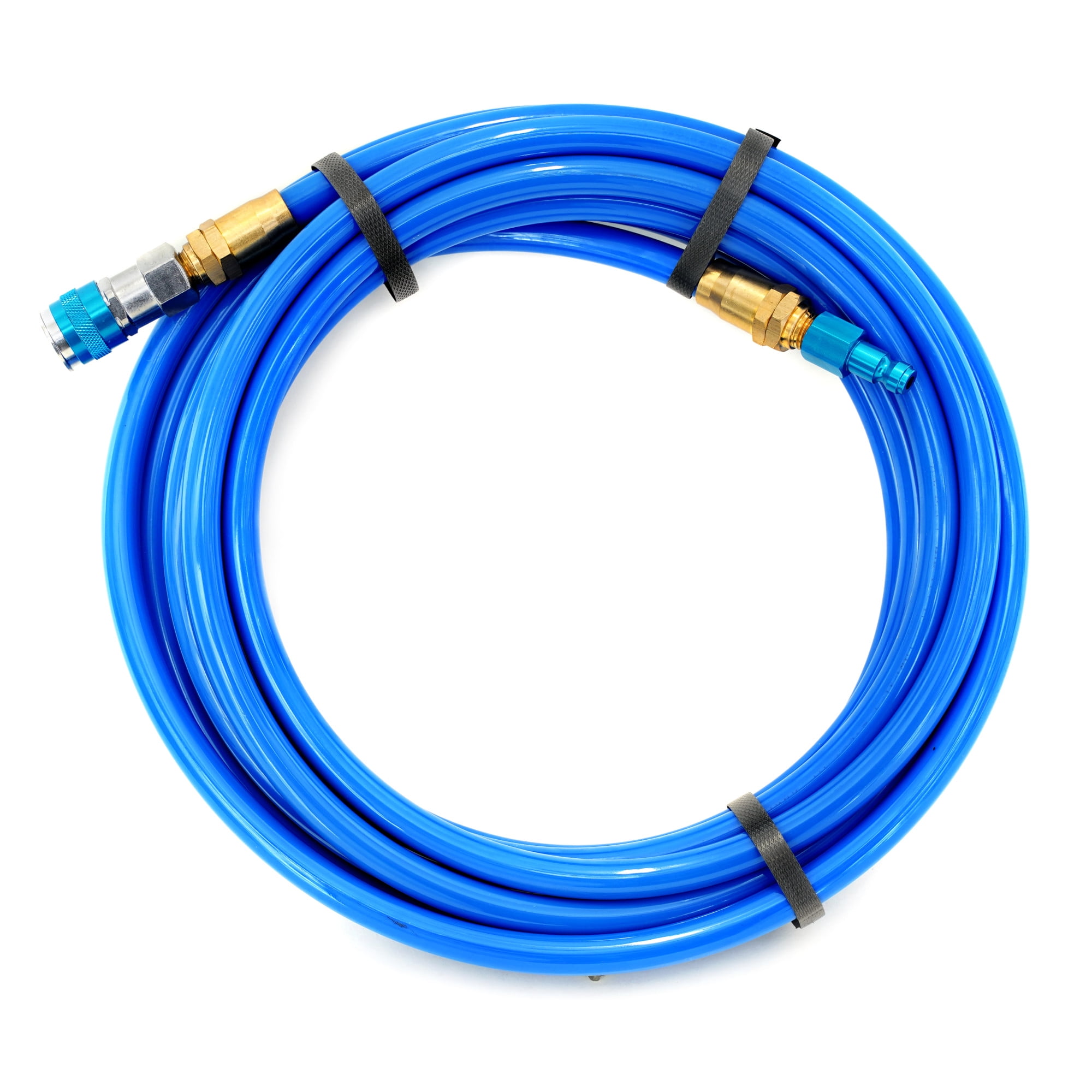 STEELMAN 50049-WMQ-IND 25-Foot Straight Air Hose with Reusable Quick Disconnect Fittings