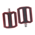 thumbnail image 2 of Pedales de bicicleta con rodamiento Pedal esmerilado Pedales de bicicleta de aleación de aluminio ligeros multifuncionales antideslizantes para bicicl Rojo, 2 of 8