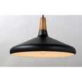 thumbnail image 5 of Maxim 11354WNBK 15 in. Nordic 1 Light Walnut & Black Single Pendant Ceiling Light, 5 of 5