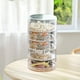thumbnail image 5 of Cajón del organizador de sobremesa de plástico blanco | Caja de almacenamiento multifuncional con compartimentos ajustables para oficina en casa, joyería, cosméticos, papelería | Base, 5 of 6