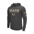 thumbnail image 2 of Men's Colosseum Heather Black Miami Hurricanes Team OHT Military Appreciation Long Sleeve Hoodie T-Shirt, 2 of 4