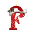 thumbnail image 2 of Begzeat 26 Letter Ornaments Christmas Tree Decoration, Red Pendant Personalized,26 Letter Christmas Tree Hanging,Christmas Ornament for Christmas Tree (F), 2 of 9