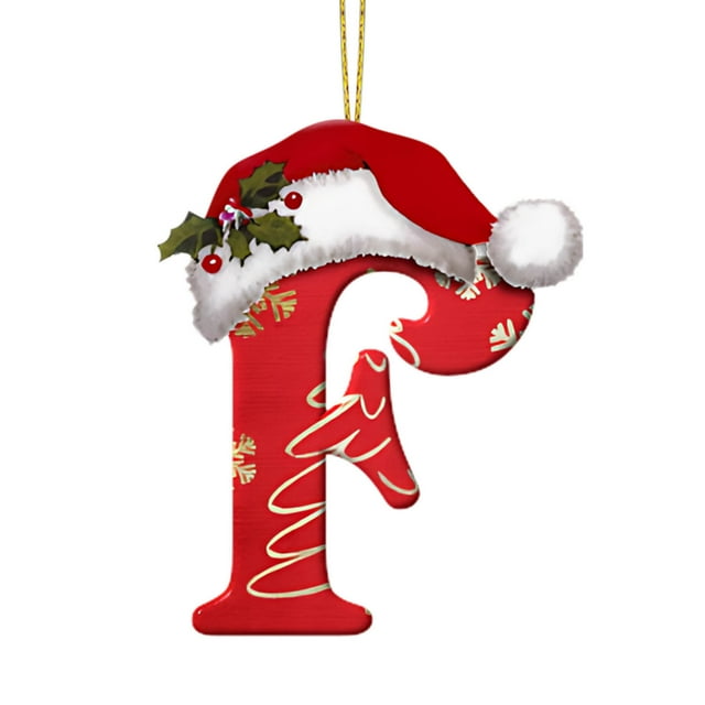 Birdeem 26 Letters Christmas Tree Decoration Pendant Christmas Tree Ornaments Personalized Diy Christmas Ornaments Christmas Decoration Xmas Tree Hanging Decor