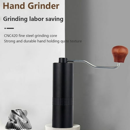 

Portable Manual Coffee Grinder Stainless Steel Burr Grinder Conical Coffe Bean Mill Adjustable Coarseness for Espresso-A