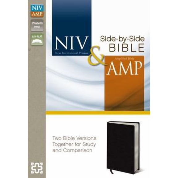 Pre-Owned NIV, Amplified, Parallel Bible, Bonded Leather, Black: Two Bible Versions Together for Study and Comparison (Unknown) 0310421128 9780310421122