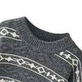 thumbnail image 5 of Lorytime Boys Girls' Sweaters Winter Kids Stripes Knitted Pullover Crewneck Long Sleeve Tops Warm Knitwear 2-3 Years, 5 of 7