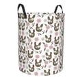 thumbnail image 2 of Daiia Flowe Rooster Round Laundry Basket with Handles Thickened Waterproof Circular hamper,Dirty Clothes Storage Basket for Bedroom,Bathroom,College Dorm-Small, 2 of 8