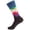Black2, variant on Unisex Argyle Pattern Crew Socks Toe Retro British Style Colorful Soft Breathable Casual