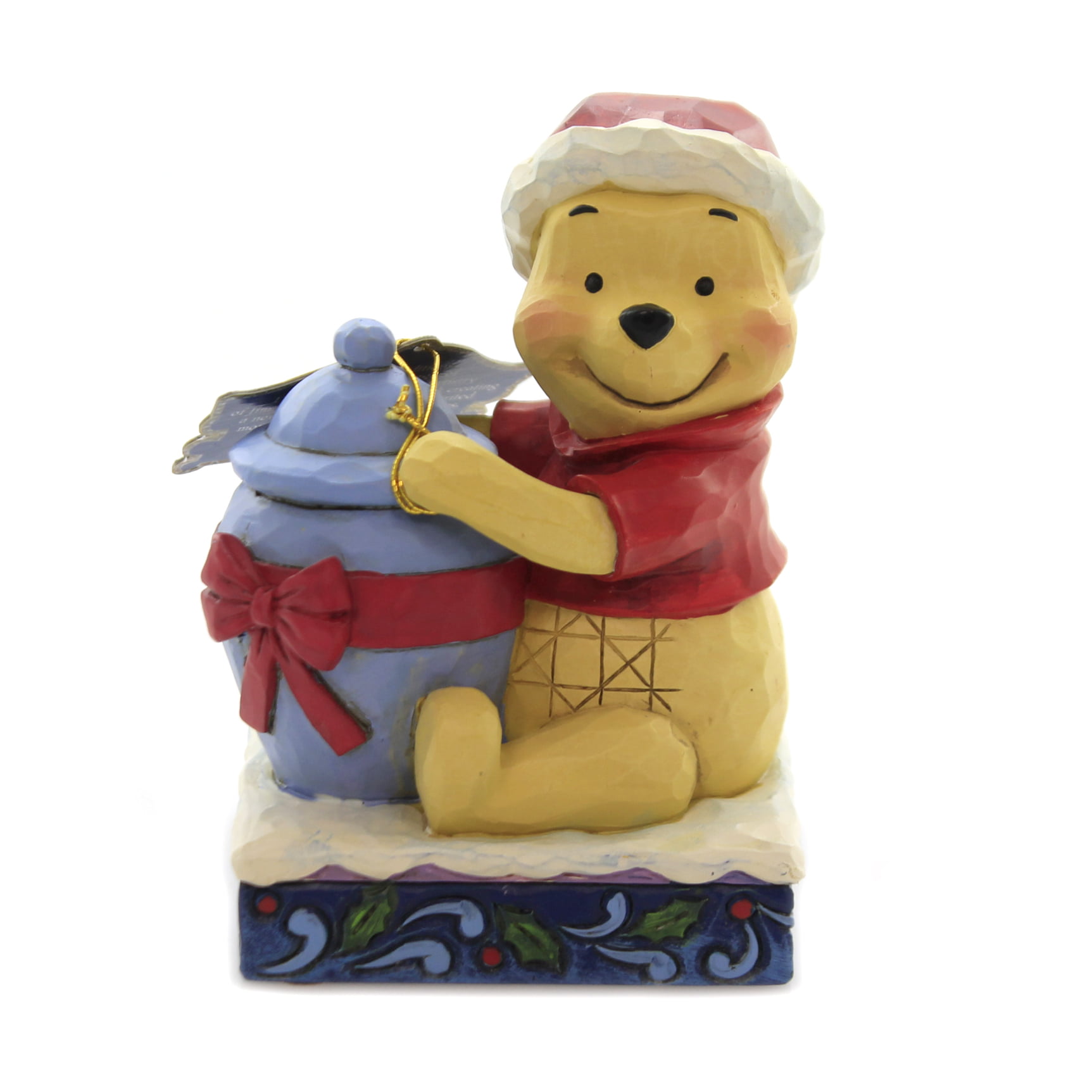 Disney Traditions 6002845 Holiday Hunny Winnie the Pooh Christmas Figurine 