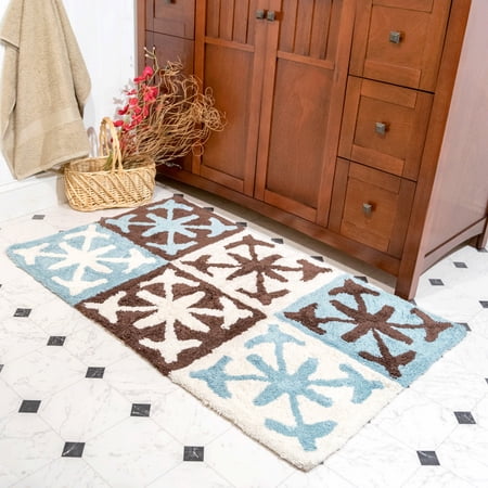 Chesapeake Columbia 2pc Chocolate Bath Rug Set 21 X34 27 X45