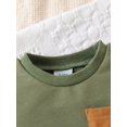 thumbnail image 3 of Newborn Baby Boy Clothes Solid Color Green Short Sleeved Shirt with Brown Pocket and Shorts Set 2PCs Infant Summer Outfits, 3 of 5