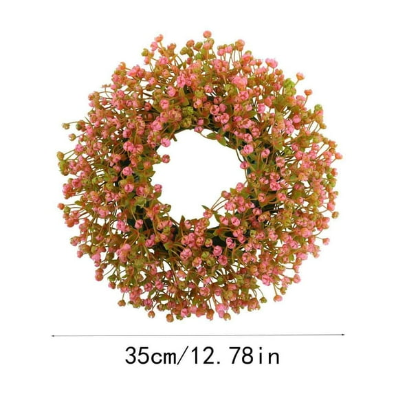 Bdday Front Door Sign Simulation Plant Wreath Artificial Fake Flower Arrangement Ornament Wall Hanging Decoration Back To School Decorations