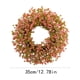 thumbnail image 2 of Corona de plantas de simulación, arreglo floral artificial, adorno para colgar en la pared, decoración para puerta, 2 of 2