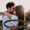thumbnail image 6 of To My Man Bracelet for Boyfriend Husband Mens Infinity Leather Bracelets Valentine Birthday Fathers Day Christmas Gifts for Him, 6 of 7