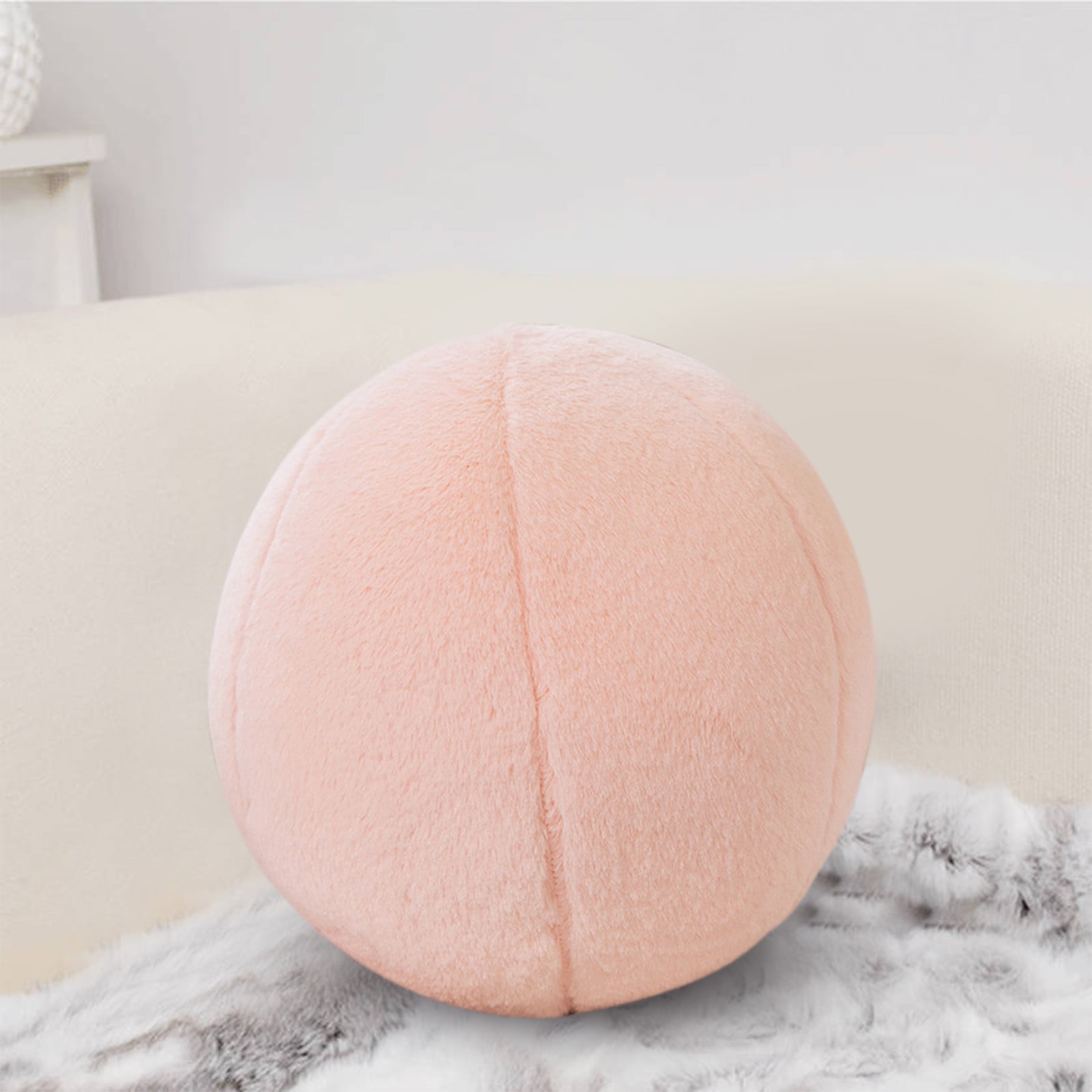 Ball Pillow, Soft Round Throw Pillows, Sphere Shaped Pillow Round Decorative Pillow, 11.8 Inch Round Plush Pillow Cushion for Couch, Sofa, Bedroom