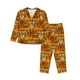 thumbnail image 1 of Balery Tiger Conjunto de Pijama con Estampado para Mujer, Conjunto de Dos Piezas con Manga Larga, Ropa de Dormir Suave con Bolsillos, Pijamas Cómodos-Large, 1 of 7