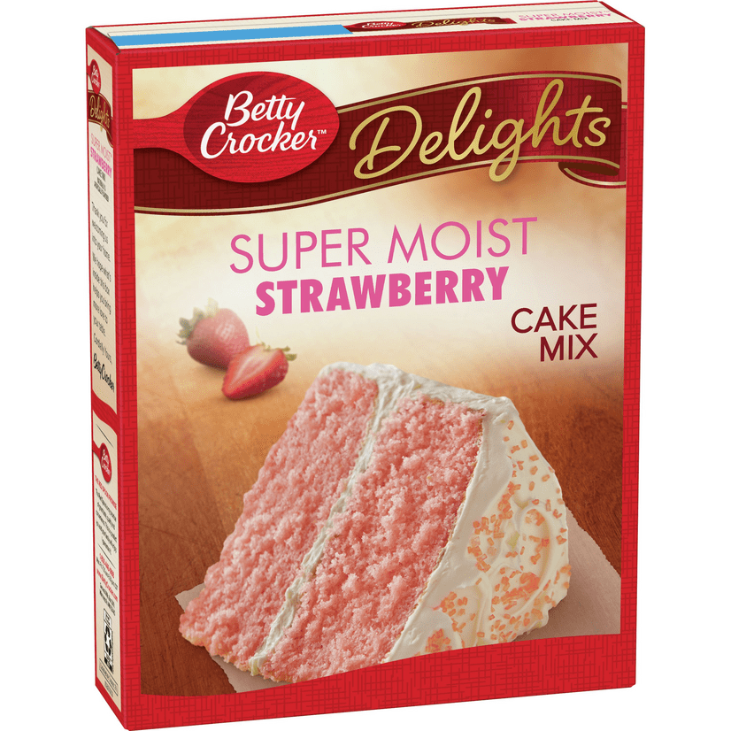 Betty Crocker Super Moist Strawberry Cake Mix, 15.25 oz