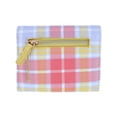 thumbnail image 4 of Buxton  Summer Plaid Printed Vegan Leather Mini Trifold (Women), 4 of 4