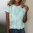 thumbnail image 2 of T Shirts for Women Women's New Casual Fashion Printed T-Shirt Crewneck Short-Sleeved, 2 of 4