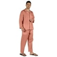 thumbnail image 2 of Inkmeso Pyjama en Coton pour Homme, Tenue de Nuit Unie, Ensemble de Détente Haut et Bas, 2 of 7