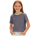 thumbnail image 4 of WRKEKC Summer Boys T Shirts Antimicrobial Solid Crew Neck Active Short Sleeve Shirt for 4-16 Years Moisture Wicking, 4 of 6