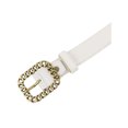 thumbnail image 4 of INSPIRE CHIC Women's Belt Retro Simple Chain Square Buckle for Dress Coat Decorative Belts 103x2.8cm/40.5x1.1" Beige, 4 of 6