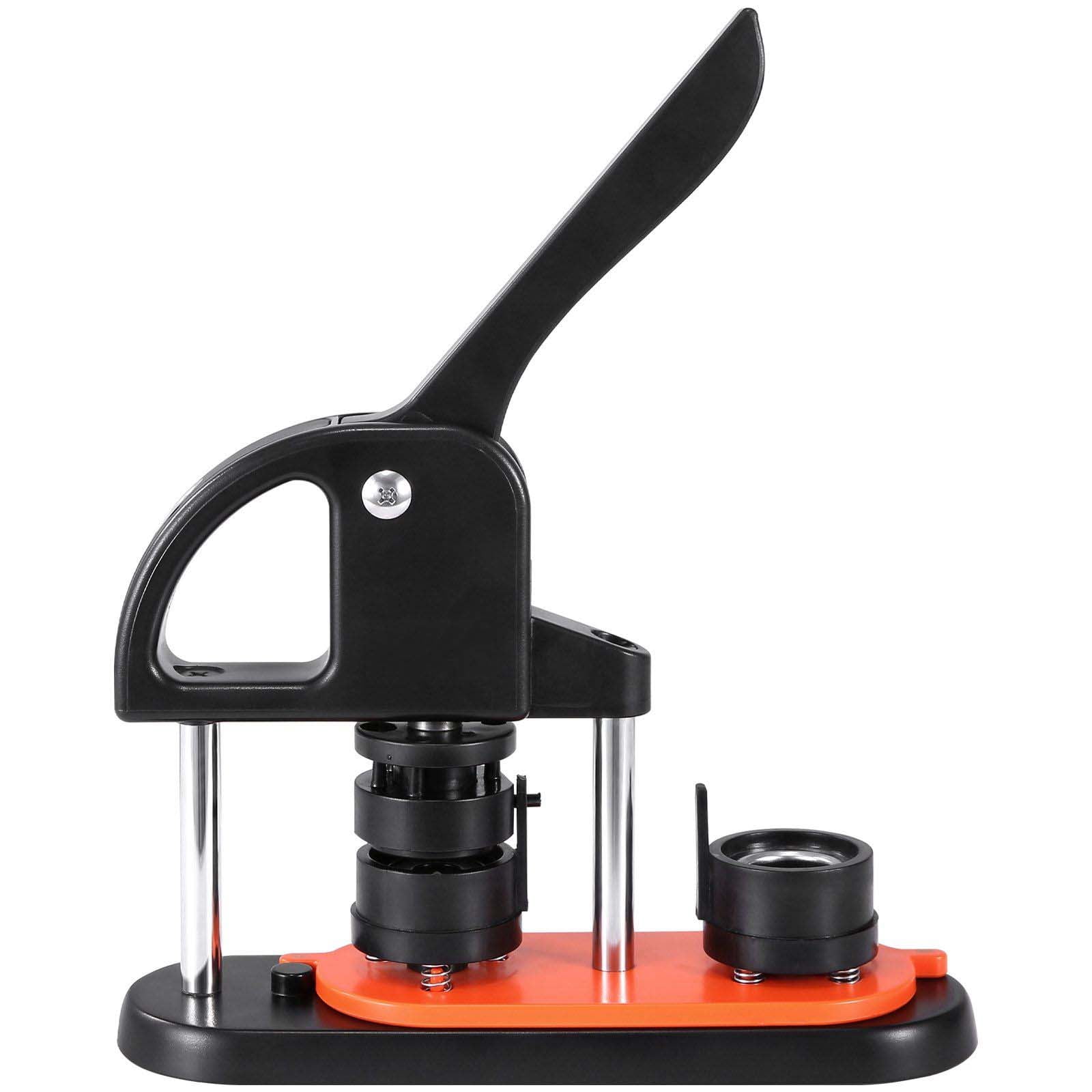 Button Maker 1.25 inch - 32mm Pin Making Kit, 500 Parts, Ergonomic Handle, DIY Badge Machine with Panda Magic Book - Gifts for Kids, Christmas Crafts