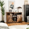 thumbnail image 2 of Giantex Buffet Cabinet w/Storage, Kitchen Sideboard w/Removable Wine Rack & Adjustable Shelves for Home or Office, 2 of 6
