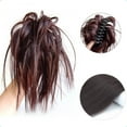 thumbnail image 2 of Xihbxyly Extensión de Cola de Caballo, Clip para Moño Grueso y Desordenado, Recogido Elástico Fácil de Usar, Cabello Sintético Resistente Al Calor, Perfecto para Bodas o Bailes de Graduación, Mejora, 2 of 3