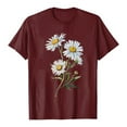 thumbnail image 6 of GEWSEY Women's Short Sleeve Crew Neck Sunflower Graphic Printed Summer Tee Vintage T Shirt Cotton Tops Novelty Cool Shirt (, M), 6 of 6