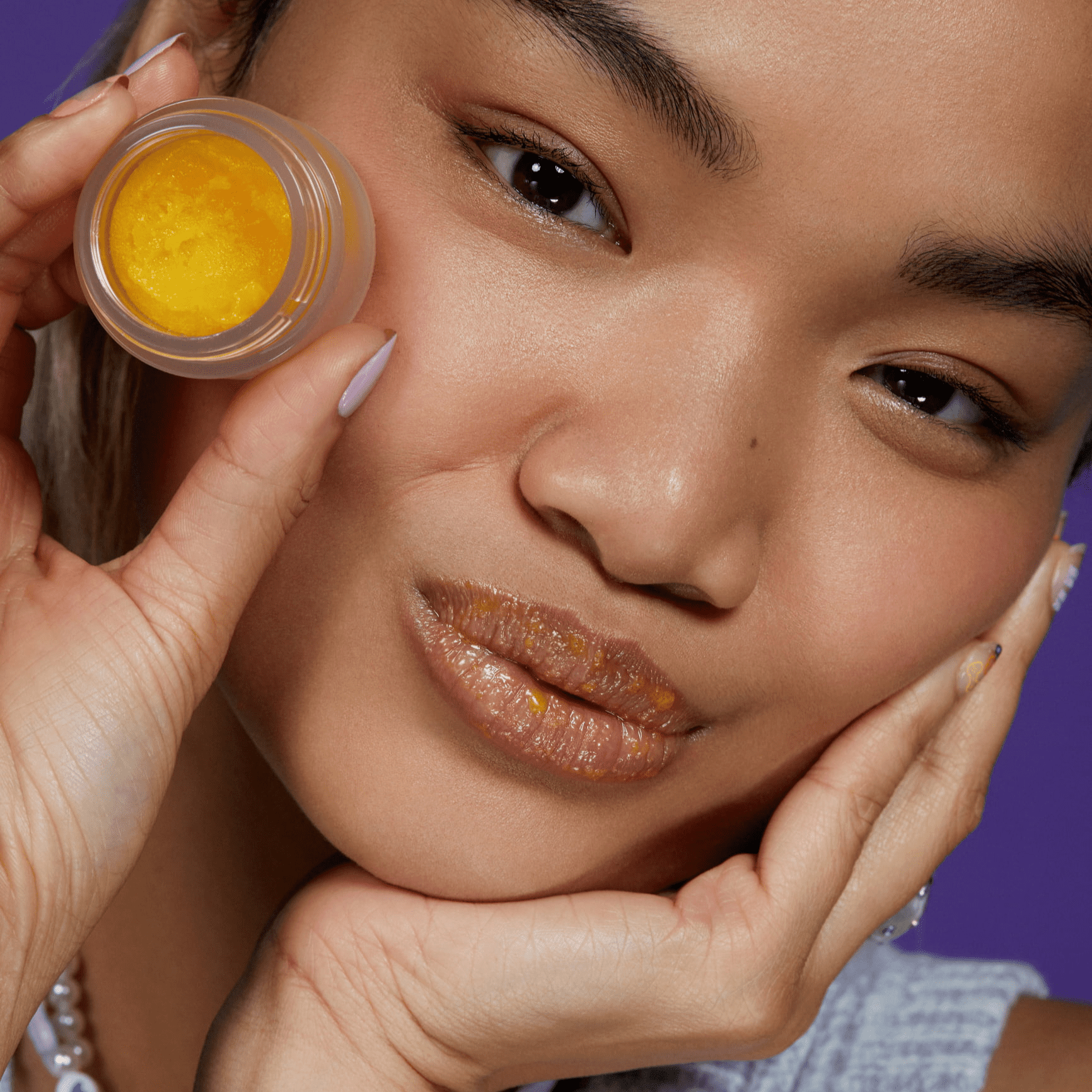 Lottie London, Sweet Lips Balm & Scrub, Mango Sorbet, 9g