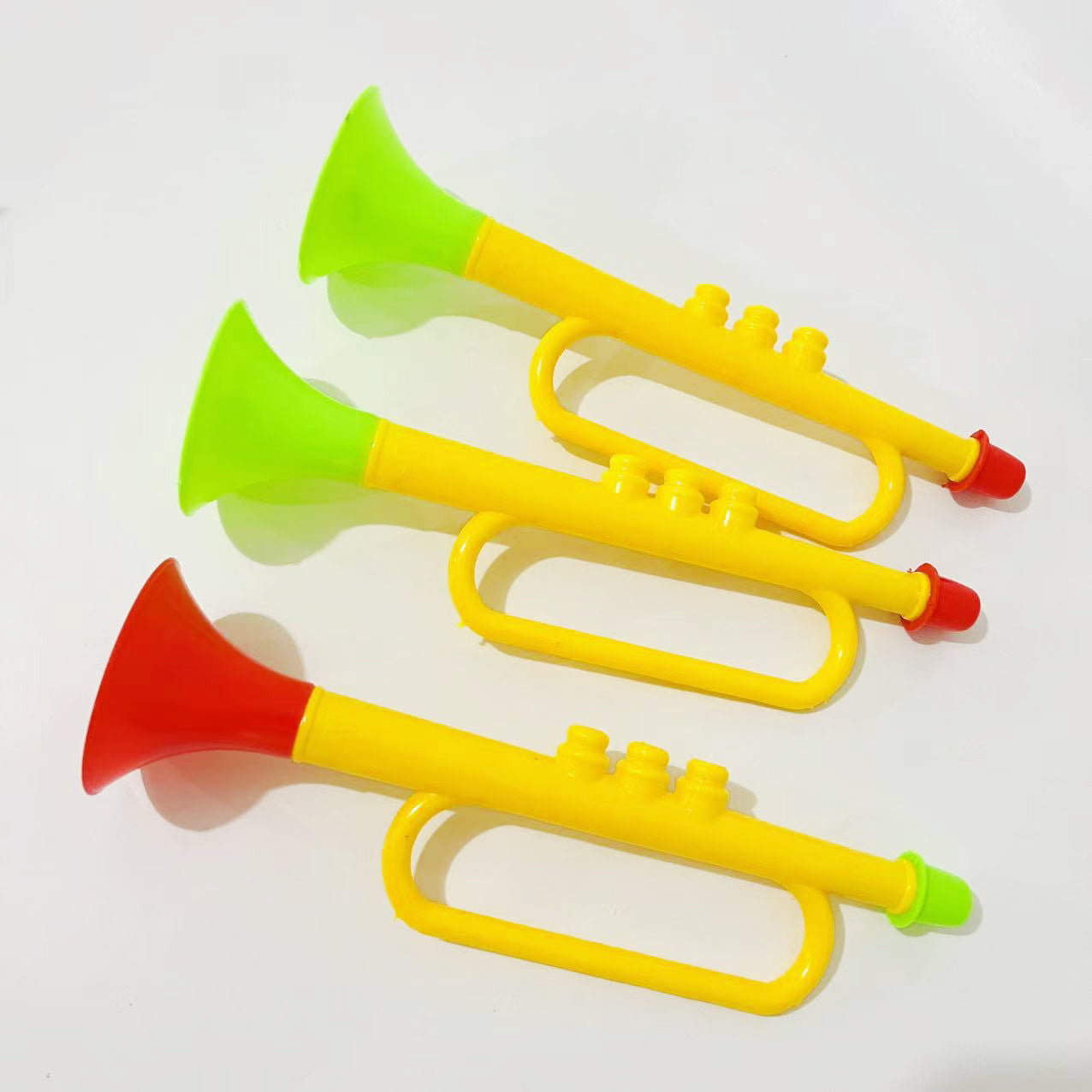 10pcs Kids Trumpet Toys Stage Performance Horn Props Learning Instrument  Toys