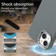 thumbnail image 3 of For iPhone 14 13 Case Cell Phone Hybrid Back Cover Carbon Fiber Texture - Grey, 3 of 5