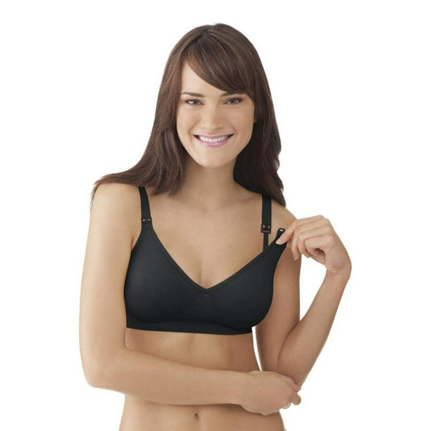 Buy Medela Maternity and Nursing T-Shirt Bra, Non Wired and Ultra  Comfortable Maternity Bra That Grows with You, Large, Black at