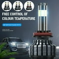 thumbnail image 1 of Ampoules de Phare LED H4/H7/H11 2 Pcs Kit de Conversion de Phare LED 6000K Blanc pour Voiture IP67 Étanche, 1 of 11