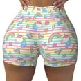 thumbnail image 2 of Lsque Cute Unicorn Pattern High Waisted Biker Shorts for Women-Tummy Control Fitness Athletic Workout Running Yoga Gym Shorts,Moisture-Wicking-X-Large, 2 of 9
