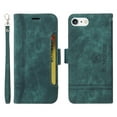thumbnail image 2 of Allytech Case for iPhone 8 Plus/iPhone 7 Plus,PU Leather Wallet Cover with ID Credit Card Slots,Magnetic Buckle Flip Stand Shock Absorption Protective Phone Case + Wrist Strap,Green, 2 of 15