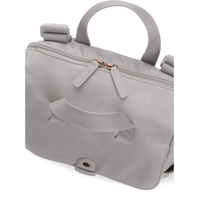 Robyn Convertible Backpack Faux Leather Pale Grey