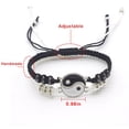 thumbnail image 2 of Pulseras De Mejor Amigo Yin Yang Para 2 Pulseras De Cordón Ajustable Yin Yang A Juego Para Relación De Amistad Regalo De San Valentín Cateissary AP006140-01, 2 of 6