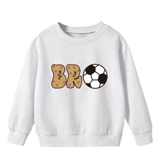 HVOBTTY Sweat à Capuche Décontracté à Manches Longues pour Tout-Petits, Mode Fille et Garçon, Impression Blanche, 4 Ans