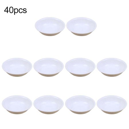 40pcs/Dipping Soy Sauce Cup Plastic Sauce Bowl,Seasoning Dish/Appetizer Plates