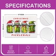 thumbnail image 3 of Christmas Pickle Table Mats Cartoon Cucumber Place Mats Set of 4,for Pickle Lovers Merry Christmas Place Mat,Xmas Hat and Red Bowknot Placemats, Wipeable Oil Proof, 3 of 4